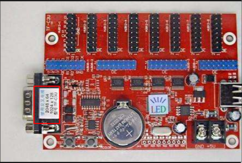 梅州怎么看LED顯示屏控制卡的型號(hào)？